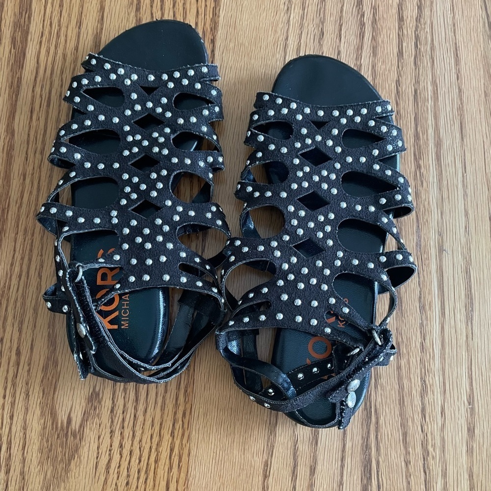 Michael Kors Youth Bling Strap Sandals Size 1